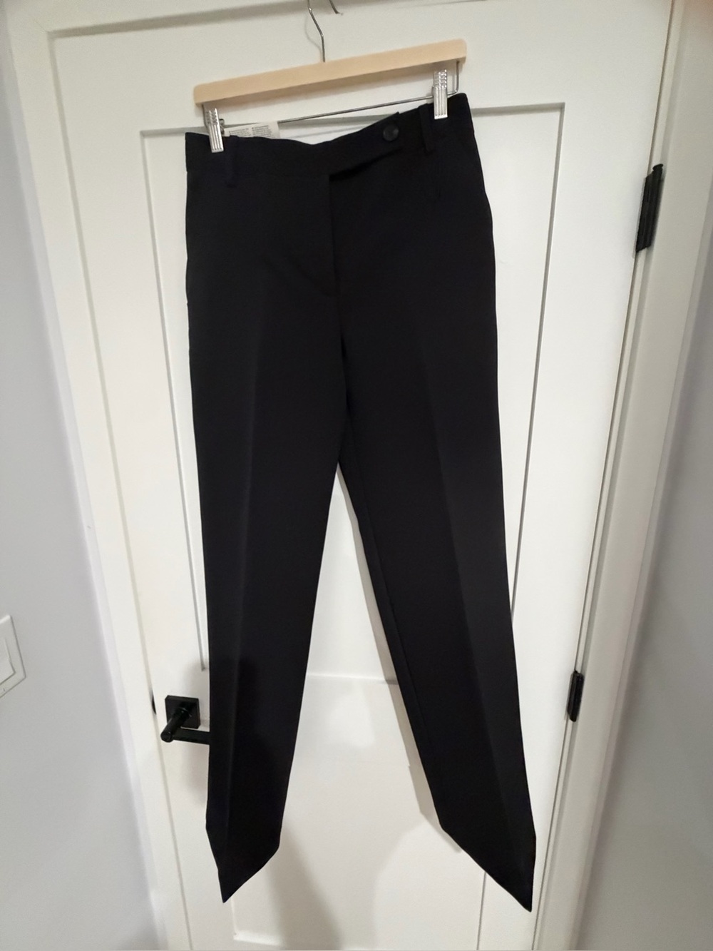 Zara Black High-Rise Tailored Trousers